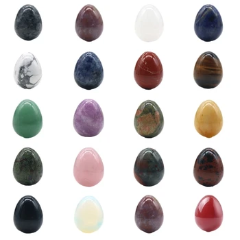 20buc Cristal Mineral Sortimente de Ouă Pietre Lustruite vă faceți Griji cu Pietre Ornamente
