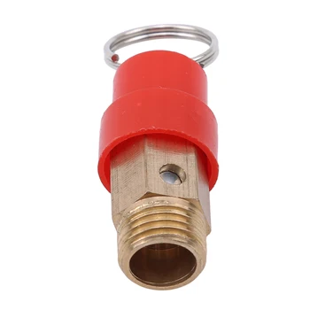G1/4 Compresor de Aer Supapă de Red Hat Mână Trage Supapă de Siguranță de 1,5 cm Diametru Conducte/rezervoare sub Presiune