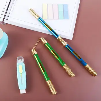 Kawaii Papetărie Aleatoare Elevii Școlii Birou Pix Nunchak-Ul Neutru Pen Scris Stiloul Bâtă De Aur Pix Cu Gel