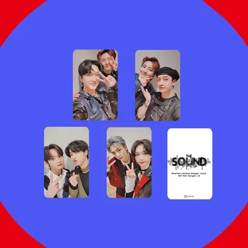 Kpop Idol 4buc/set Lomo Carduri fără stăpân Copii SUNETUL Photocards Fotografie Carte Poștală pentru Fanii de Colectare