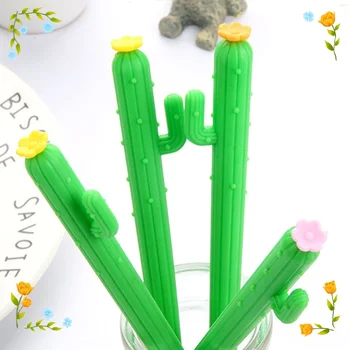 En-gros de Plante cu Un singur braț de Cactus Pixuri cu Gel Set Drăguț Forma Neutră Apă Pen Student Papetarie Consumabile Kawaii