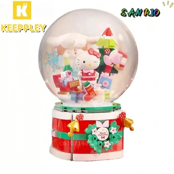 Keeppley Sanrio Bloc care Doresc Craciun Muzica Cutie Decor Puzzle Asamblare Macheta de Jucarie Cadou pentru Băiat și Fată