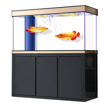 Mare ultra sticlă albă ecologice rezervor de pește, noua camera de zi, de uz casnic, nici o schimbare de apa integrat
