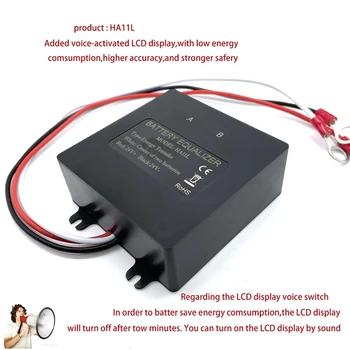 1 Bucata Display LED Baterie de Echilibrare ABS Negru Pentru 24V Baterie de Echilibrare 4S Active Tensiune Plumb Acid baterie Li-Ion, Lifepo4 Baterie