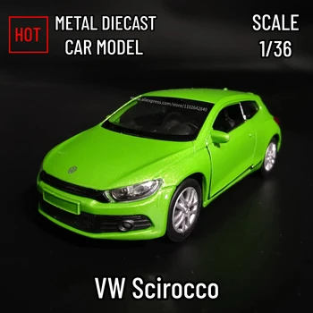 1:36 VW Scirocco Model de Masina Replica Scara de Metal de Arta in Miniatura Decor Acasă Hobby stil de Viață Xmas Copil Cadou de Colectare de Jucării