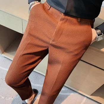 2023 talie Mare Vafe Business Casual Pantaloni Costum Pentru Bărbați Îmbrăcăminte Slim Fit Formale Purta Pantaloni 36