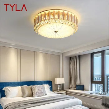 TYLA Contemporane Plafon de Lumină LED-uri de Lux Cristal Lampă Corpuri de Acasă Pentru luat Masa Cameră Decor