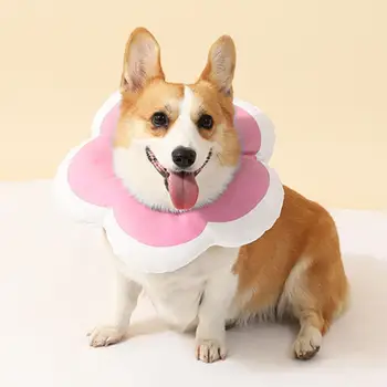 Cat de Recuperare Guler Moale Confortabil Forma de Floare de Companie Guler Cervical pentru Pisică Câine Post-operație de Vindecare, de Recuperare Zgarda pentru Pisici