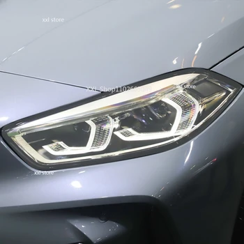 2 Buc Far Auto cu Folie de Protectie Negru Afumat Tentă Folie de Vinil Transparent TPU Autocolant Pentru BMW Seria 1 F40 M135i 2020 2021