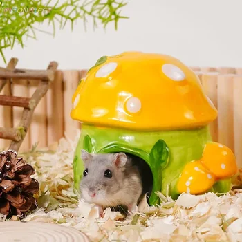 Casa Hamster Cobai Cuib De Animal Mic Pat De Dormit De Vara Ceramice Casă Accesorii Pentru Rozatoare/Cobai/Șobolan
