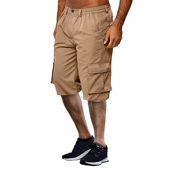 Marfă de vară pantaloni Scurți Bărbați Butoane Vrac Casual Multi-buzunar de pantaloni Scurți Streetwear Hip Hop Militare pantaloni Scurți pantaloni hombre