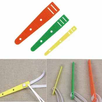 3 Dimensiuni Multicolor din material Plastic Elastic Alunecă Ghiduri Threaders Poarte Banda Elastica Instrument Trupa Coarda Poartă DIY Accesorii de Cusut