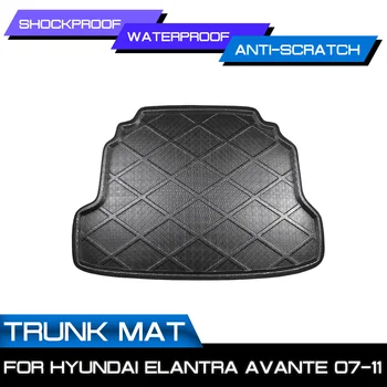 Masina Floor Mat Covor Pentru Hyundai Elantra Avante 2007 2008 2009 2010 2011 Portbagajul din Spate Anti-noroi Acoperi