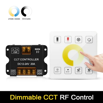 CCT RF Controler de la Distanță de Control Tactil CCT COB Benzi Dimmer pentru 12V/24V CCT WW/CW Singură Culoare Led Strip Lumina