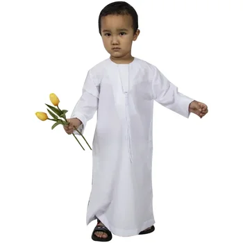Copii Haine Musulmane Islamic Abaya Dubai Caftan Musulman Jubba Echipa Eid Mubarak Rugăciune Copil 3-10 Ani Băieți Haine 85-160 cm