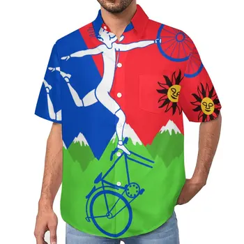 Albert Hoffman Biciclete De Zi, Bluze 1943 Ciclu Lsd Excursie Acid Zi Casual, Camasi Hawaiene Maneci Scurte De Design La Modă De Plajă, Tricouri