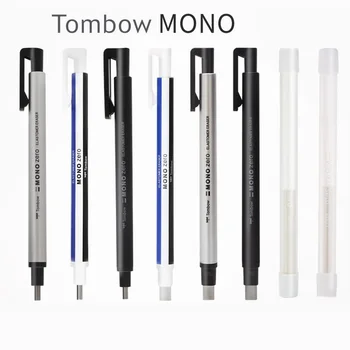 TOMBOW MONO Zero Radiera Mecanica Eraser Reîncărcabile Formă de Stilou Cauciuc Presa de Tip Desen de Corecție Școala de Papetarie