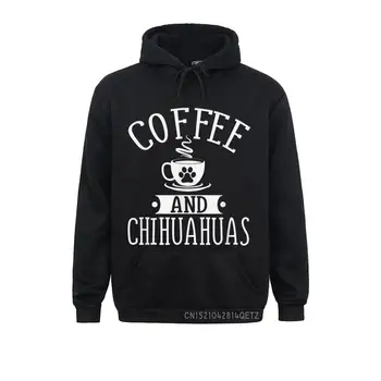 Cafea Și Chihuahua Chihuahua Iubitor De Sus Darul Grup Hanorace Cu Maneci Lungi Pentru Bărbați Jachete De Fitness Haine Strâmte Cupoane