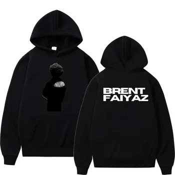 Rapper-ul Brent Faiyaz Moda Hanorac Barbati Hip Hop Liber Supradimensionat Tricou Barbati Casual Pulover Fleece cu Gluga Streetwear Unisex
