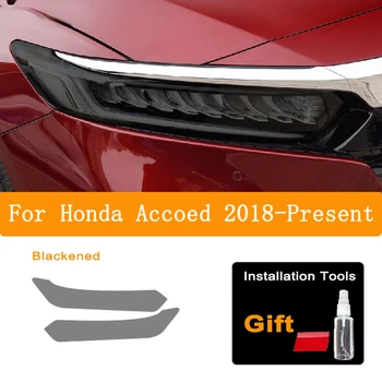 2 buc Fum Negru Transparent TPU Faruri Masina de Protecție Tentă Film Autocolant Pentru Honda Accord 2016-2020 Accesorii de Protectie