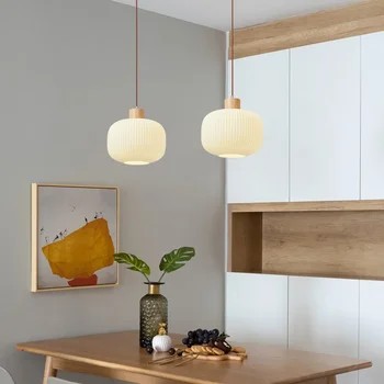 Nordic Pandantiv Lumini pentru Restaurant Living Sala de Mese Simple, Lampă de Noptieră Lustre pentru Dormitor, Decor Acasă plafonierei