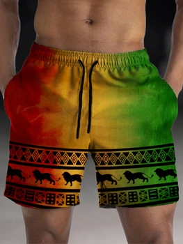 2023 Noua DRAGOSTE pantaloni Scurți de Plajă Înot Bărbați Pantaloni de Vara 3D de Imprimare Vrac Relaxat Înot pantaloni Scurți pentru Bărbați Îmbrăcăminte de StreetWear