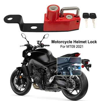 MT09 Casca de Blocare de Montare Cârlig de Securitate Anti-furt cu 2 Chei de blocare Parola Pentru Yamaha MT-09 FZ-09 FJ-09 XSR900 2021 Motocicleta