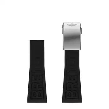 HAODEE Pentru Breitling Watchbands 22mm 24mm Albastru TWINPRO Cauciuc Watchband Pentru AVENGER NAVITIMER WORLD Cauciuc rezistent la apa Moale