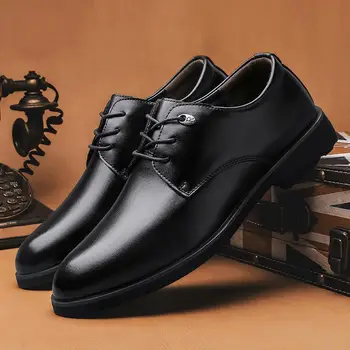 Super Moale Barbati Pantofi de Vara Respirabil Hollow-out piele de Vacă din Piele Pantofi Bărbați pe plus Dimensiune Dimensiuni Mici 4647 Business Casual Pantofi