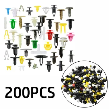 200pcs Universal Nituri de Plastic de caroserie Push Pin Nit de Fixare Tapiterie Turnare Clip șurubelniță Pentru Masina Aripa Bara Usa NOUA