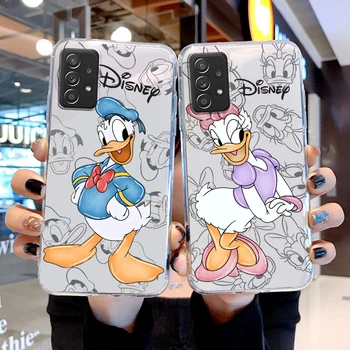 Daisy Donald Duck Pentru Samsung Galaxy A04 A04E A42 A12 A02S A91 A81 A71 A51 A41 A21 A31 Transparent Telefon Moale Caz Coque Capa