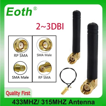 EOTH 433mhz 315mhz antena 2~3dbi sma masculin feminin lora antene retelistica multe module electrice receptor de semnal 21CM IPEX 1 COADĂ RG1.13