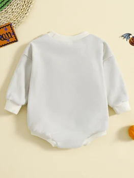 Adorabil Schelet de Dovleac Supradimensionate Romper pentru Copil Nou-născut Fete și Băieți - Perfect Infricosator Lună Costum de Halloween