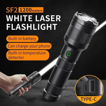 Cele mai noi SF2 White Laser Lanterna LEP 1500 de Metri Construit în 21700 Baterie Tip C Reîncărcabilă Militare Tactice de Căutare Lanterna