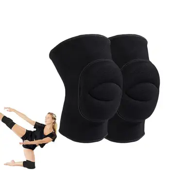 Dans Genunchiere Respirabil Îngroșat Suport Genunchi Pentru Dans Negru Bretele Genunchi Pentru Yoga Funcționare Volei Reutilizabile Genunchiere