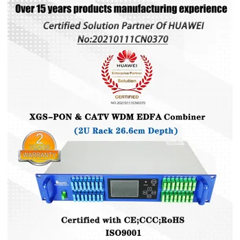 2U 1550nm XGS-WDM PON EDFA 32 Port 19dBm Fibre Optice Amplificator CATV GPON EDFA pentru FTTH Triple Play Rețea