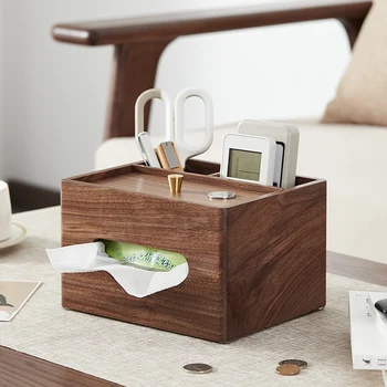 Lemn masiv cutie de tesut acasă living noul stil Chinezesc cutie de hârtie de lux high-end, masă de cafea multifunctional de la distanță
