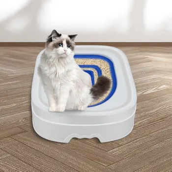 2023 Cat Toaletă, Kit De Formare Ystem Groove Design Pisici Învețe Să Folosească Reutilizabile Litiera Fără Cutie De Mediu A Produsului