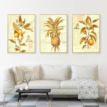 Stil American Pictura Floare De Aur De Perete De Arta Canvas Floarea Soarelui Imagine Living Panza Poster De Imprimare Pentru Dormitor Arta Print