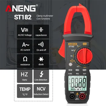 ANENG ST182 Digital ampermetric AC Curent Multimetru DC/AC Tensiune Ampermetru Tester de Tensiune Amp NCV Ohm Test