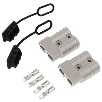 50A 1/0 AWG Baterie Conexiune de Cablaj Conector Troliu Plug Deconectare Rapidă pentru UPS Acumulator Trailer Stivuitor