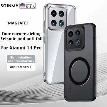 Original Pentru Magsafe Caz Magnetic Pentru Xiaomi 14 13 12 Pro 13 12 11 Ultra Wireless de Încărcare la Șocuri Caz Acoperire Accesoriu Telefon