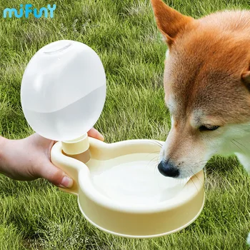 MiFuny 500ML Câine de alimentare cu Apă Câine Boluri Pliabil Ușor de A Efectua Câinele se Duce Să Bea Apă de Mare Capacitate Produse pentru animale de Companie