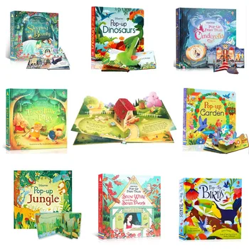 Flip 3D Imagine pentru Copii Carti in limba engleza, Basme, Citind Cărți în limba engleză, de Învățare Montessori Jucării, Cadouri pentru Copii