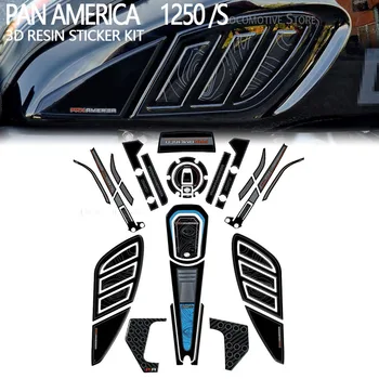 Accesorii motociclete 3D Gel de Rășină Epoxidică Autocolant Tank Pad Kit de Protecție Pentru Harley Davidson Pan America 1250 2020-2023