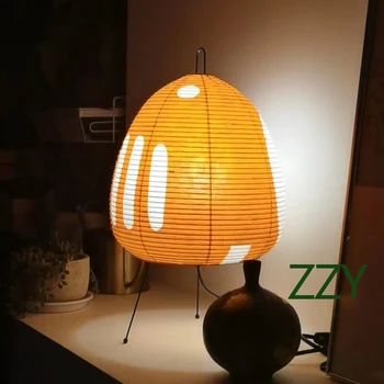 Akari hârtie lampă de masă design Nou Trepied pentru living, birou, dormitor, birou, restaurant e27 led-uri de iluminat