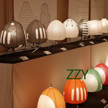 Akari hârtie lampă de masă design Nou Trepied pentru living, birou, dormitor, birou, restaurant e27 led-uri de iluminat