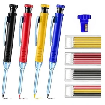Multi Pack Solid Tâmplar Creion Set Cu 2.8 MM de Plumb Și-a Construit În Ascutitoare Creion de Lemn Fabrica de Papetarie Durabil