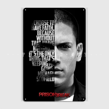 Michael Scofield Placa De Metal Poster Pub Cinema Proiectarea Decor De Perete Tin Semn Poster