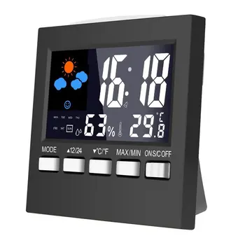Noul Ceas Vreme Ecran Color Nou Display Digital Termometru umiditate ceas Colorat LCD Alarma Calendar Vreme Ceas Deșteptător